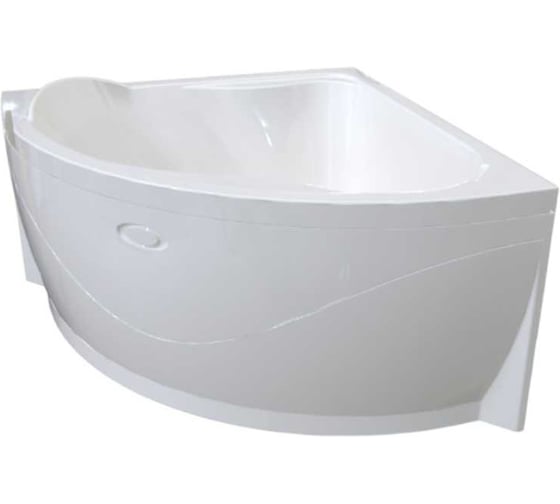 Акриловая ванна Радомир Альтея 125х125, фронтальная панель, каркас, слив-перелив автомат с сеточкой (хром, с сифоном) 2-89-2-0-1-219 1