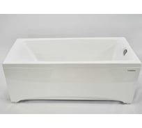Акриловая ванна Радомир Веста 168х70, фронтальная панель, каркас (разборный), слив-перелив автомат с сеточкой (хром, с сифоном) 2-89-2-0-1-237Р