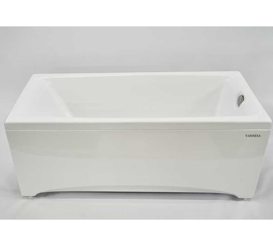 Акриловая ванна Радомир Веста 168х70, фронтальная панель, каркас (разборный), слив-перелив автомат с сеточкой (хром, с сифоном) 2-89-2-0-1-237Р 1