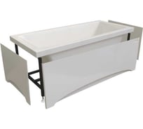 Акриловая ванна Радомир Виктория лайт 180х70х42, фронтальная панель, каркас (разборный), слив-перелив автомат с сеточкой (хром, с сифоном) 2-89-2-0-1-261Р