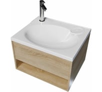 Тумба с раковиной 1Marka Naomi 60x50 см Дуб сонома Ц0000004296