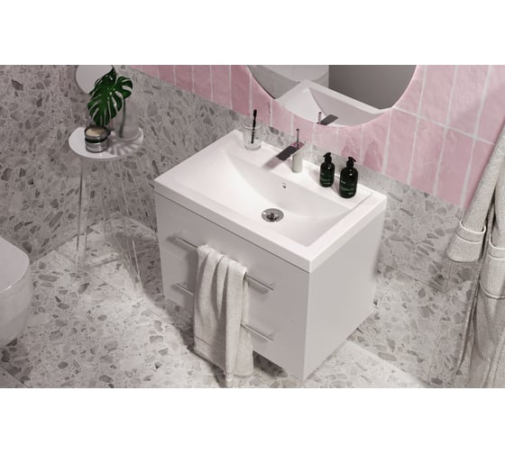 Раковина 1Marka Comfort 70 Polytitan Ц0000008359
