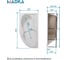Ванна 1Marka ДИАНА/DIANA 1700х900 L МГ асимметричная левая белая 01ди1790л 6