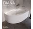 Акриловая ванна 1Marka "DIANA" 150x90, асимметричная правая 01ди1590п 3