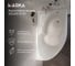 Ванна 1Marka ДИАНА/DIANA 1500х900 R МГ асимметричная правая 01ди1590п 3