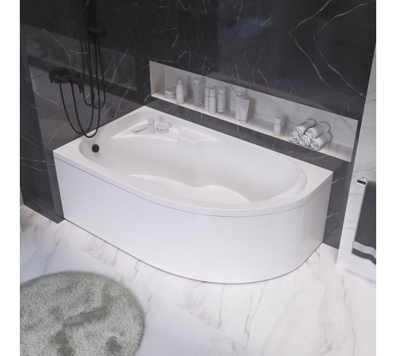 Ванна 1Marka "DIANA" 150x90, левая L 01ди1590л