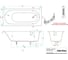 Ванна ALLEN BRAU 2.3EV03.20 EVO OBERON Solid Light 1800x800 мм, без отверстия под слив-перелив, с ножками (353228) 00353228 4