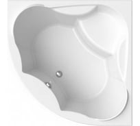 Акриловая ванна Радомир Сандра 149х149, фронтальная панель, каркас, слив-перелив автомат с сеточкой (хром, с сифоном) 2-89-2-0-1-221