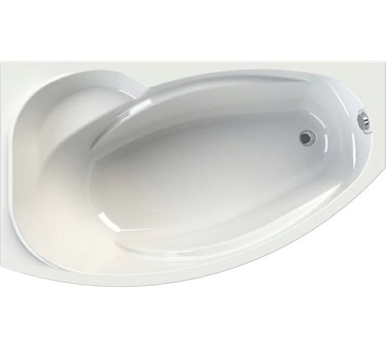 Акриловая ванна Радомир София 169х99 (левосторонняя), фронтальная панель, полотенцедержатель, каркас, слив-перелив автомат с сеточкой (хром, с сифоном) 2-89-2-1-1-223 1