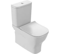 Чаша напольного унитаза закрытая JACOB DELAFON STRUKTURA UJI102-00 без обода, 64x34 см, белый 00000148827