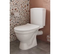 Унитаз-компакт Santek АЛЬКОР rimless (безободковый) 2РА ДС SC (не является комплектом) 1.WH50.1.835 00000141785 123-1428 1WH501835