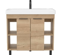 Тумба с раковиной Onika Легран 90, напольная, дуб галифакс (ум. Адриана 90) 109031