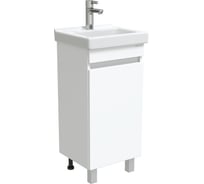 Тумба с раковиной Onika Милтон Квадро 40 напольная, белая, разборная (ум.Визит 40) 104010