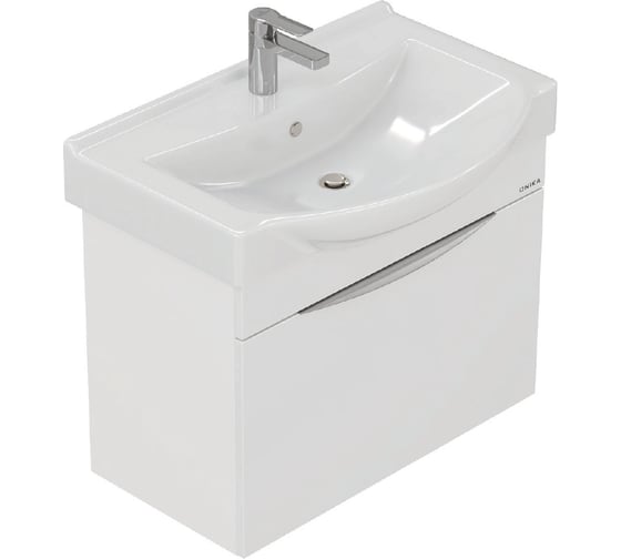Тумба с раковиной Onika Навиа 65 подвесная, белая (ум. Беверли 65) 106550 1