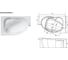 Ванна Marka One "ERGONOMIKA" 158-175х110, L 01эрг17511л 11