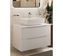 Тумба c раковиной подвесная BOND с белой столешницей T05805-S13500