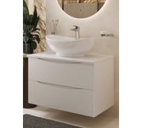 Тумба c раковиной подвесная BOND с белой столешницей T05805-S15590