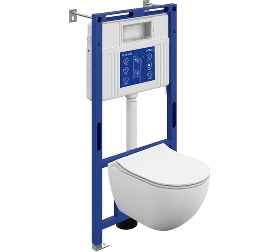 Комплект Cersanit BRASKO SMART DPL EO slim инсталляция AQUA 50 PRIME М LP 69315 1