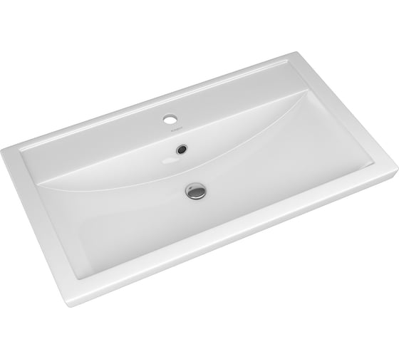 Тумба с раковиной RUVANN AQVI 80 + Фест 80 в ванную напольная Голд крафт Т.AQVI-GK.П-80Н-KIT-FES