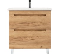 Тумба с раковиной RUVANN AQVI 70 + Como 70 в ванную напольная Голд крафт Т.AQVI-GK.П-70Н-KIT-KOM