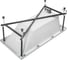 Ванна Aquanet AURA 165x70 см, каркас в комплекте 110 + фронтальная панель и боковая панель (369152) 00369152 4