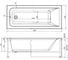 Ванна Aquanet AURA 165x70 см, каркас в комплекте 110 + фронтальная панель и боковая панель (369152) 00369152 5