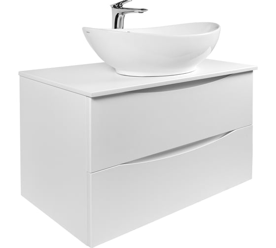 Тумба c раковиной BOND подвесная с белой столешницей T05805-S55590 1