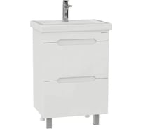 Тумба с раковиной Onika Айленд 60 напольная, белая (ум. Фостер 60) 106160