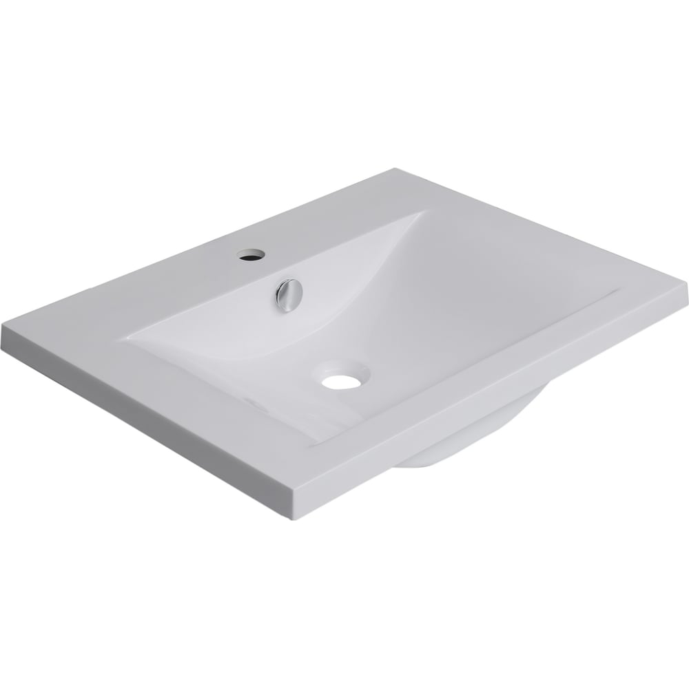 Раковина-столешница Aquanet Корвет Лаконика R-65 см белая 00141667 ...