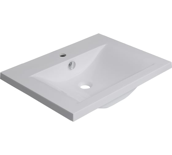 Раковина-столешница Aquanet Корвет Лаконика R-65 см белая 00141667 1