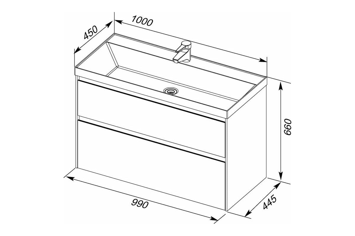 Раковина столешница орлеан 90 quick clac 179396