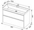 Раковина-столешница Aquanet Орлеан 100 QUICK CLAC 00179392 2