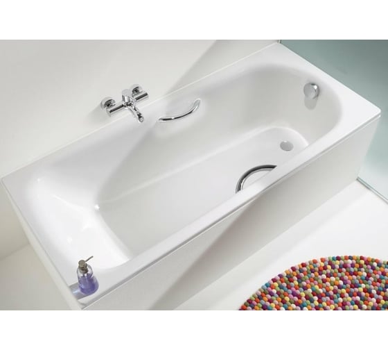 Стальная ванна KALDEWEI SANIFORM PLUS STAR 336 170x75x41 см, с отверстиями для ручек, 3.5 мм 133600010001