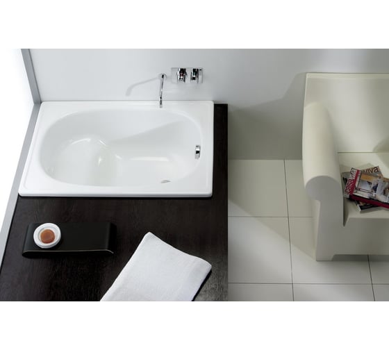 Стальная сидячая ванна BLB EUROPA MINI 105 см B05E