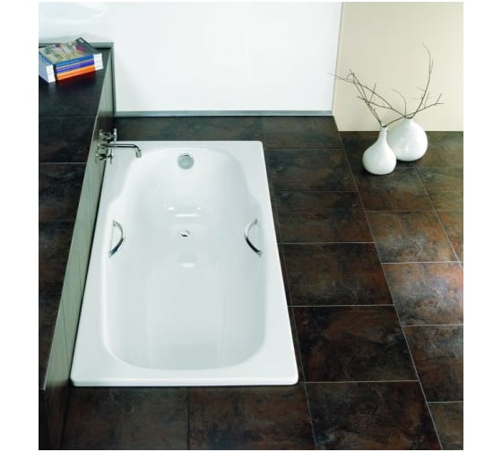 Стальная ванна BLB ATLANTICA 180x80 см, с отверстиями для ручек B80A handles