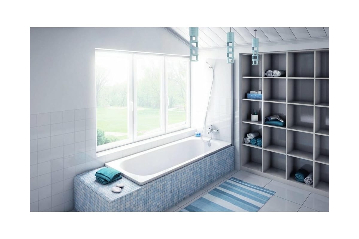 Стальная ванна BLB UNIVERSAL HG с шумоизоляцией, 150x70 см, 3.5 мм B50H -  выгодная цена, отзывы, характеристики, фото - купить в Москве и РФ