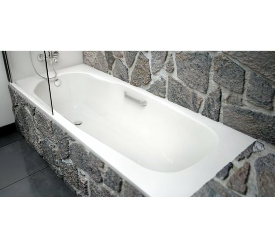 Стальная ванна BLB ATLANTICA HG с шумоизоляцией, 180x80 см, 3.5 мм, с отверстиями для ручек B80J handles