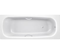 Стальная ванна BLB UNIVERSAL HG с шумоизоляцией, 170x75 см, 3.5 мм, с отверстиями для ручек B75H handles
