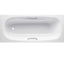 Стальная ванна BLB UNIVERSAL ANATOMICA 170x75 см, c отверстиями для ручек B75U handles N
