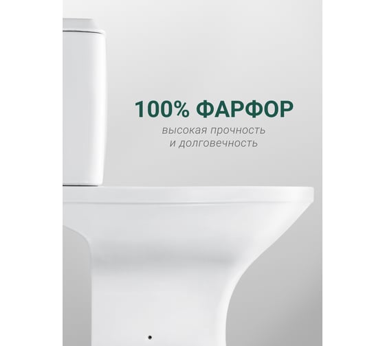 Безободковый унитаз-компакт Santek Лайн rimless, softclose, тонкое 1.WH50.1.573