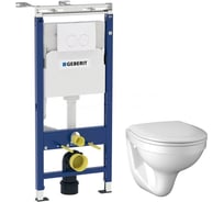 Инсталляция Geberit SET Delta + подвесной унитаз Kolo Idol с сиденьем микролифт M1310002U 458.122.2U.1 00067021