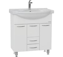 Тумба с раковиной Onika Моника 75 напольная, белая 107501