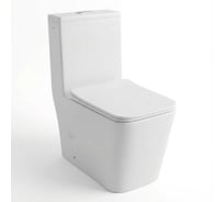 Унитаз-моноблок безободковый WAVE CALIPSO Tornado1.0,гор,ниж,2-кн.арм,сид.дюро,м/л,быстр,БЕЛЫЙглянец 557061
