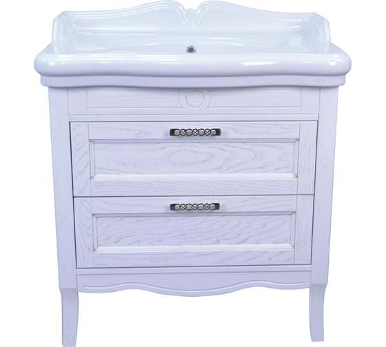 Комплект Azario Тумба CAROLINA 90/2 900х870х500 золото, с раковиной Victorian 90 CS00069427