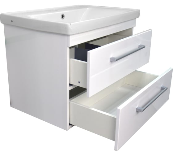 Комплект Loranto: Подвесная тумба Модерн 60/2 600х600х435, с раковиной Sava 60 2060 CS00071768