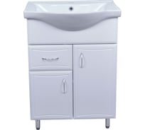 Комплект Loranto: Тумба Коралл-60/1 600х850х450, с раковиной Basic 60 Турция CS00070575