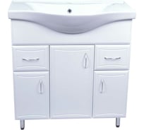 Комплект Loranto: Тумба Коралл-80/2 800х850х460, с раковиной Basic 80 Турция CS00070754