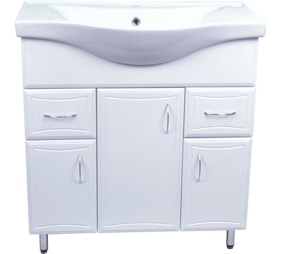 Комплект Loranto: Тумба Коралл-80/2 800х850х460, с раковиной Basic 80 Турция CS00070754 1