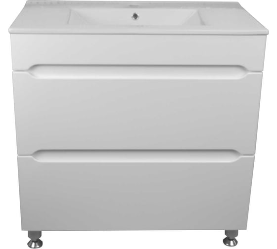 Комплект Loranto: Тумба Арфа 80/2Н 800х850х435, без подсветки, с раковиной LEONE AZ-7506-80 CS00071935 1
