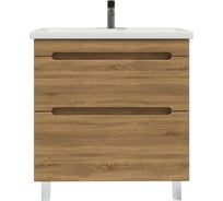 Тумба с раковиной RUVANN AQVI 70 + Миранда 70 в ванную напольная Голд крафт Т.AQVI-GK.П-70Н-KIT-MIR